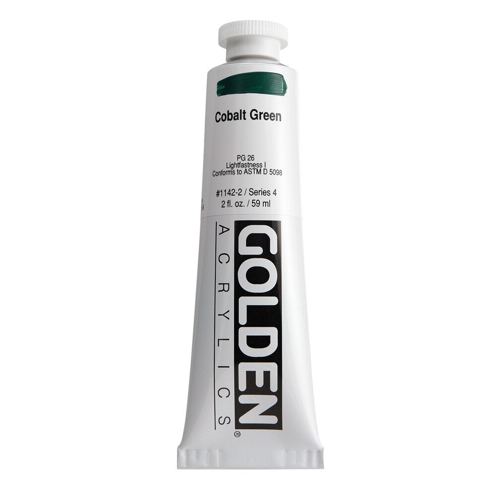 Golden Heavy Body Acrylic Tube 2oz Cobalt Green